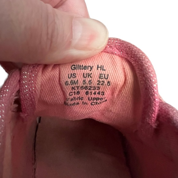 Keds Glittery Hook & Loop Sneaker, Toddler/Little Kid, Pink, Sz 6.5M - Picture 11 of 12